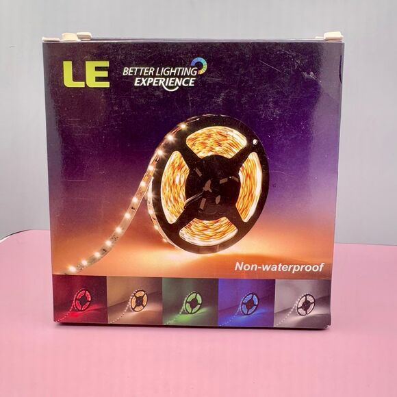 LE Daylight White LED Strip Lights 5 Meters Non - Waterproof Set of 5 NIB (Bx 2) - Picture 3 of 8